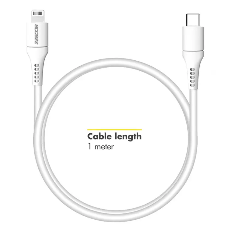 Accezz Lightning naar USB-C kabel 1 meter