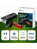 Oplaadbare LED Fietsverlichting set