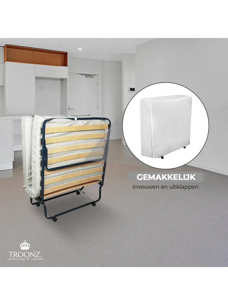 Troonz Campingbed Deluxe - 90 x 200 cm
