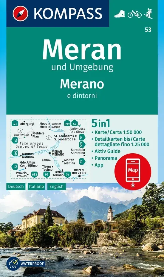 Wandelkaart WK53 Meran und Umgebung