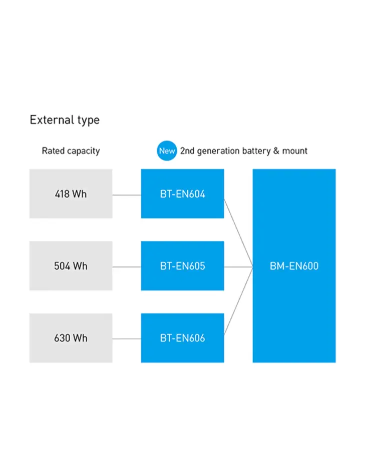 Steps BT EN605 Fietsaccu Frame GEN2