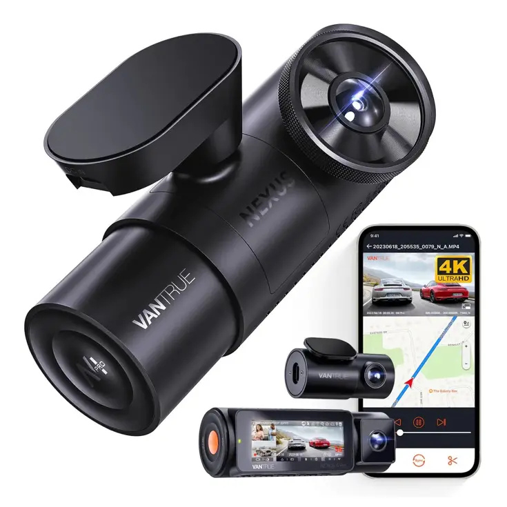 N4 Pro Triple 3CH 4K Wifi GPS dashcam