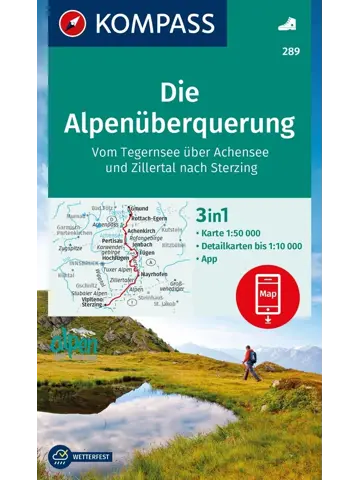 Wandelkaart WK289 Die Alpenüberquerung