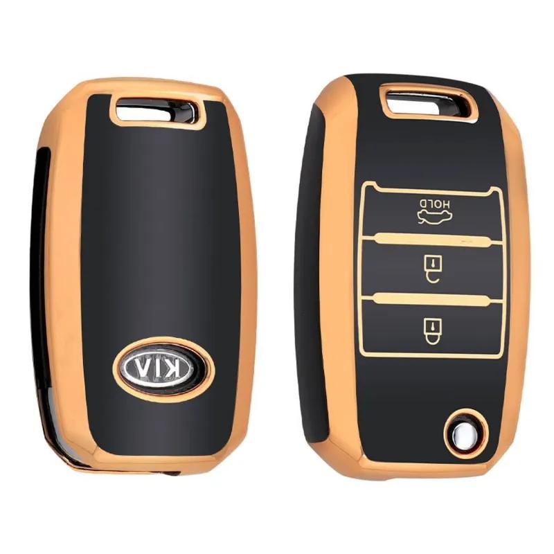 Dutch Shield  Sleutelhoesje  Kia goud B3  Black-Gold