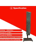 Stokparasol hoes 220x25x45 cm - Diamond