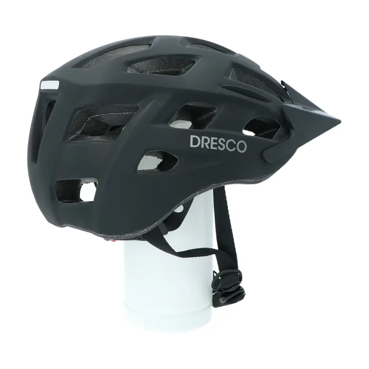 Fietshelm mat zwart, maat M 55-58 cm, lichtgewicht