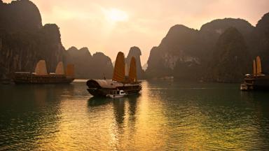 Halong Bay, Vietnam. Unesco World Heritage Site.