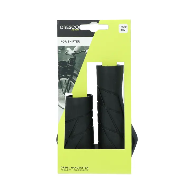 Ergonomische handvatten 135/95mm Zwart