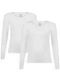 Bamboo Basics -  2-Pack O-hals Shirts - Dames