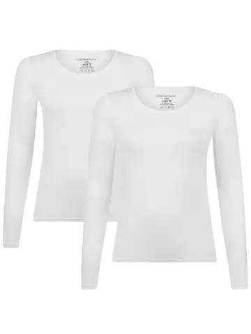 Bamboo Basics -  2-Pack O-hals Shirts - Dames