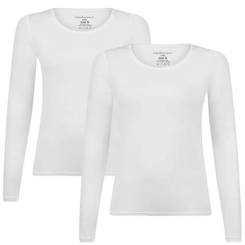 Bamboo Basics -  2-Pack O-hals Shirts - Dames