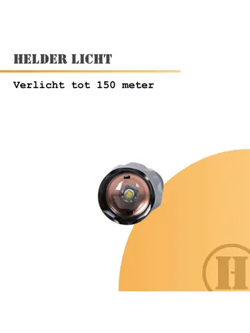 Homey's Mel zaklamp LED oplaadbaar 150 lumen