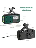 Noodradio FM/AM - 4400mAh - Solar Opwindbaar