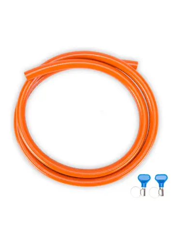 Gimeg HD gasslang pvc met 2 slangklemmen 2 m