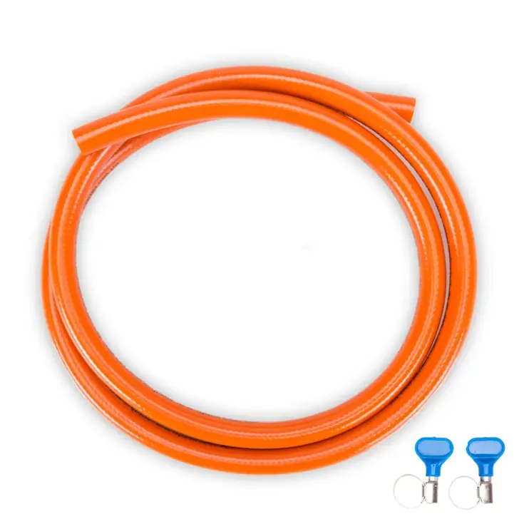 HD gasslang pvc met 2 slangklemmen 5 m