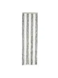 Chenille Basic grijs/wit 56x185cm