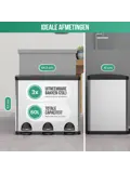 Avalo Prullenbak 3x20L - RVS