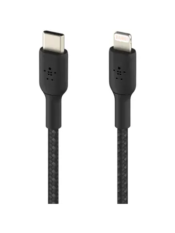Belkin Lightning naar USB-C kabel Gevlochten
