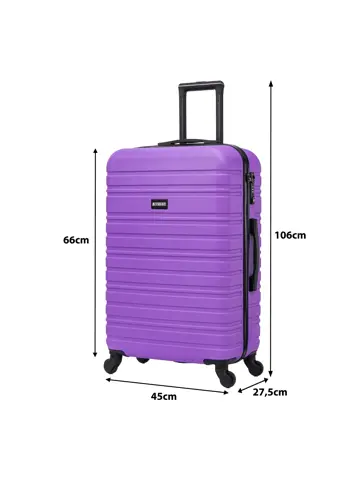 Reiskoffer M ABS 74L met TSA-slot en 360° wielen