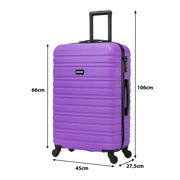 Reiskoffer M ABS 74L met TSA-slot en 360° wielen