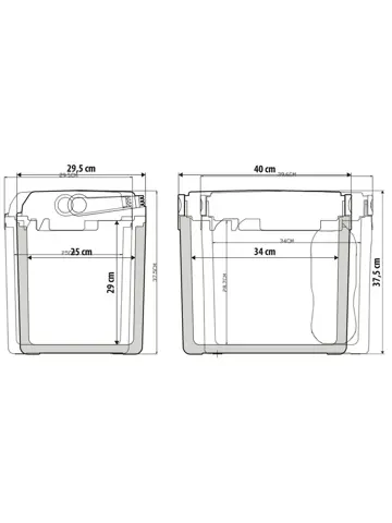 Draagbare thermo-koeler & verwarmer 25L