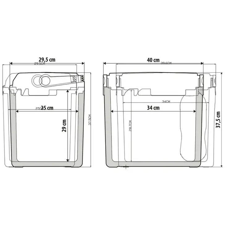Draagbare thermo-koeler & verwarmer 25L