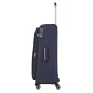 Travelite 4 wheel trolley l expandable Blauw