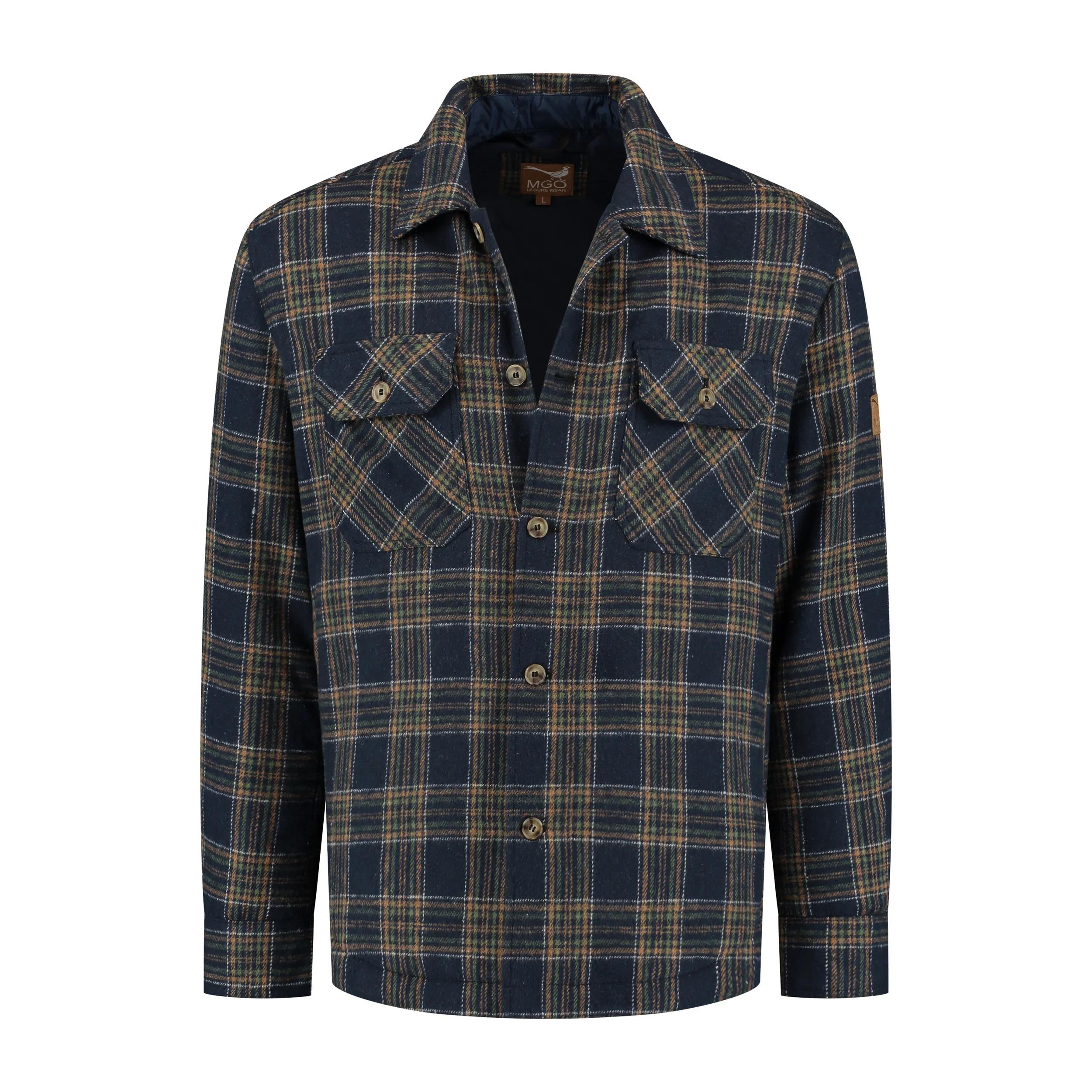 Mgo Jed  Heren vest  Shirt Collar  Marineblauw