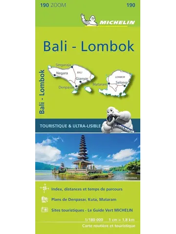 Wegenkaart Zoom 190 Bali Lombok
