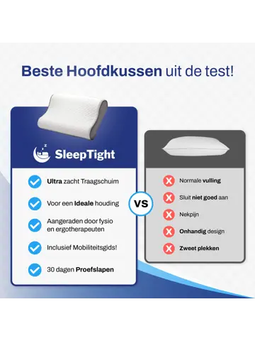 Ergonomisch Hoofdkussen voor Nekklachten