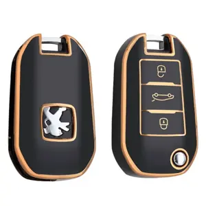 Dutch Shield Sleutelhoesje  Peugeot goud A3