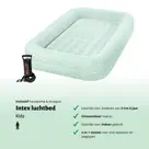 Luchtbed - Intex Kidz - 1P - 107x168 + Pomp
