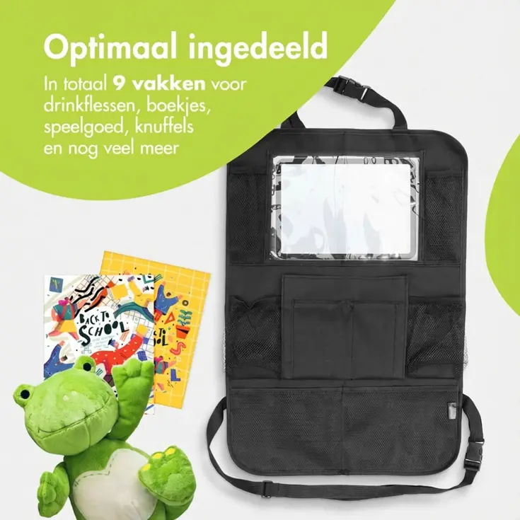 Autostoel Organizer met Tablethouder - 2-Pack
