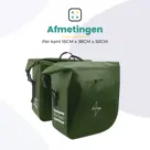 Voltano Dubbele Fietstas Rolltop Urban Green