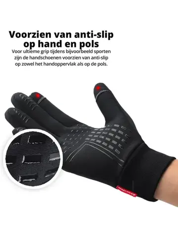 Waterafstotende handschoenen met touchscreen