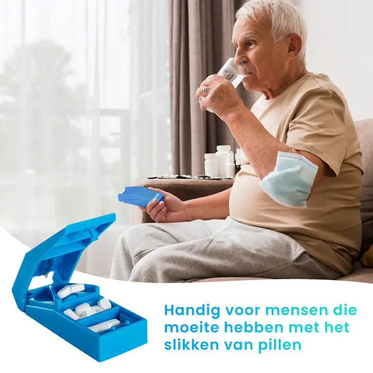 Pillensnijder – Blauw