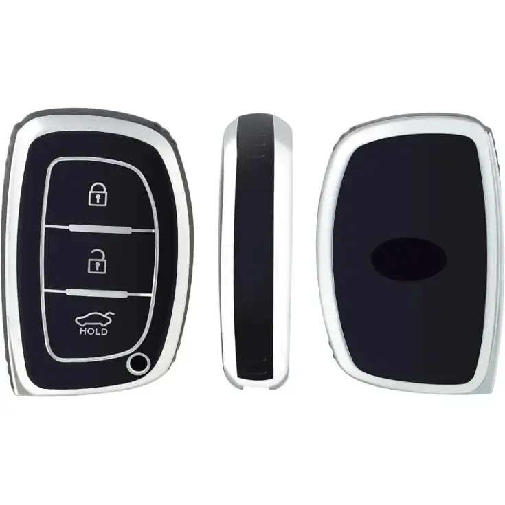 TPU Sleutelhoesje voor Hyundai zwart A3A