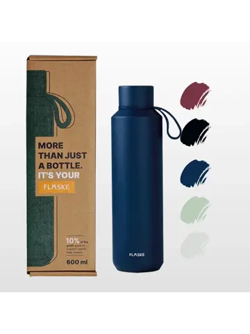 FLASKE 600ML  RVS Drinkfles