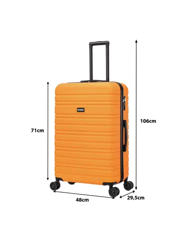 Reiskoffer L ABS 95L met TSA-slot en 360° wielen