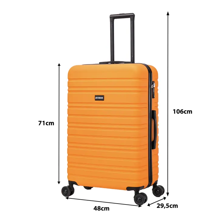 Reiskoffer L ABS 95L met TSA-slot en 360° wielen