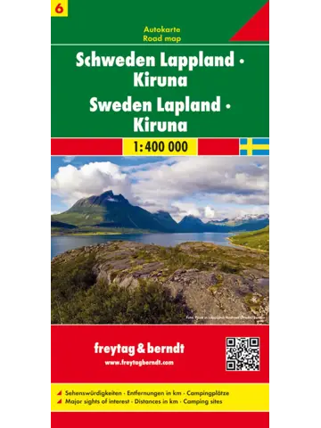 Wegenkaart Zweden 6 Lapland