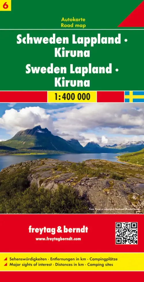 Wegenkaart Zweden 6 Lapland