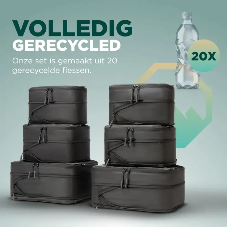 Remodius Packing Cubes Set 8-delig met Compressie