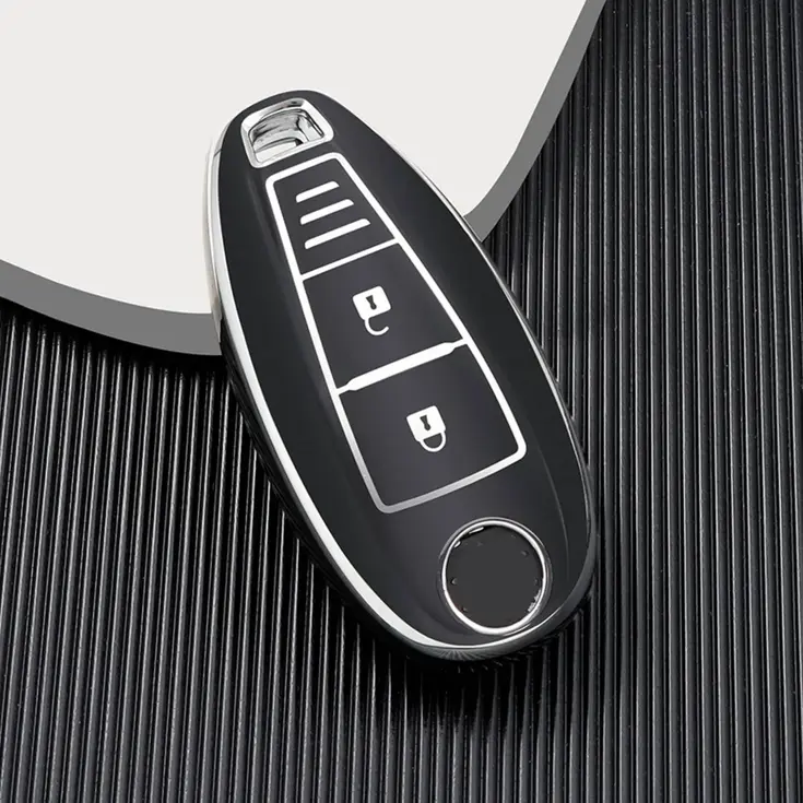 TPU Sleutelhoesje voor Suzuki zwart A3A