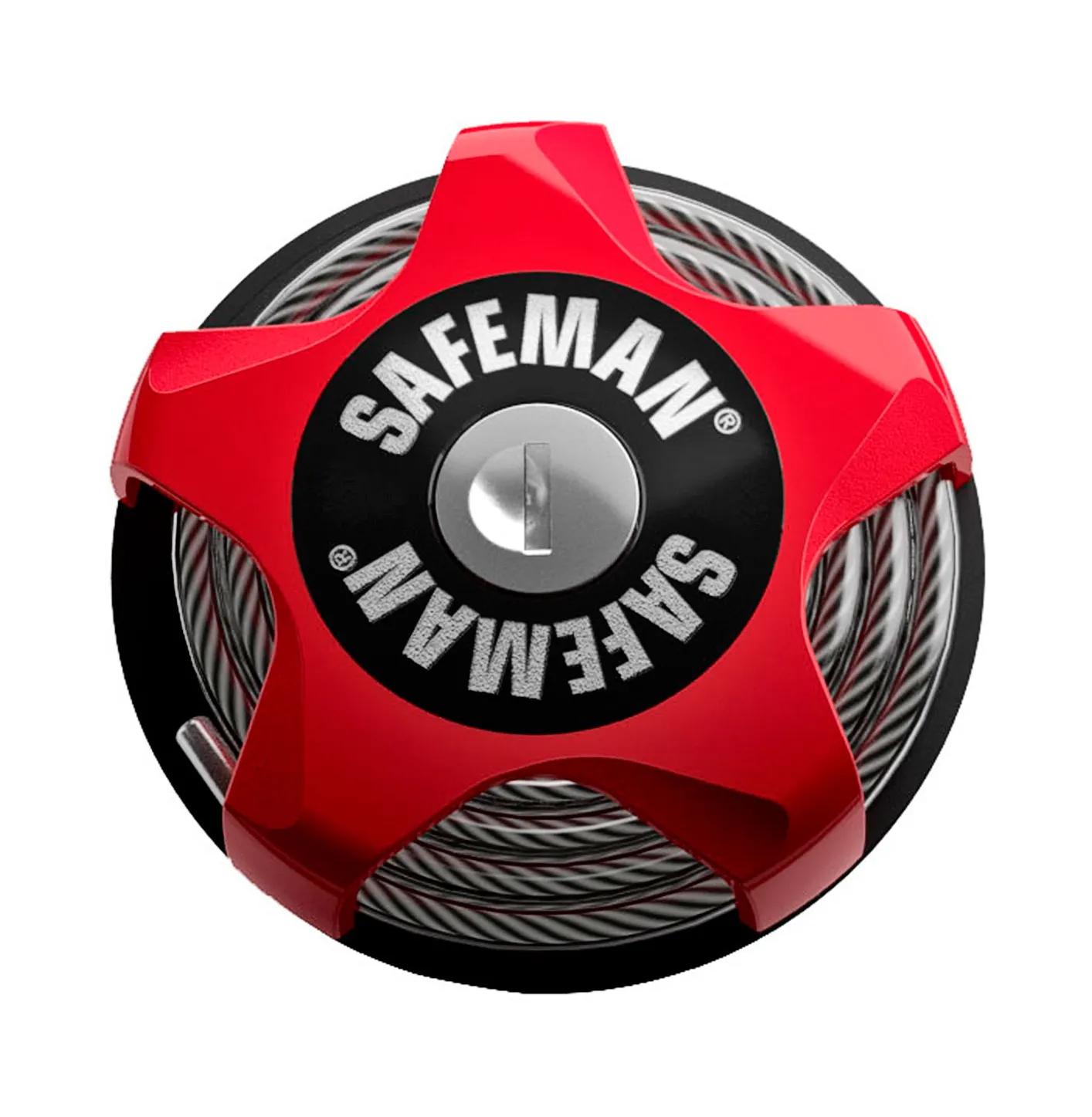 Safeman  Mountainbike en Racefiets fietsslot  Rood
