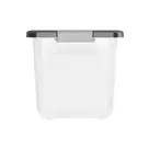 Kis W Opbergbox S - 15L - transparant/grijs