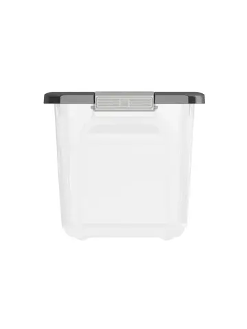 W Opbergbox S - 15L - transparant/grijs