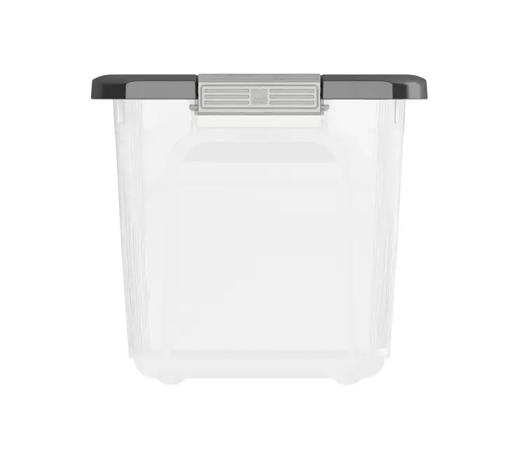 W Opbergbox S - 15L - transparant/grijs