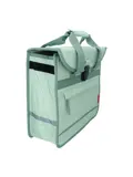 Mint groene enkele fietstas 14L met reflectie