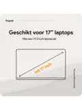 Rugzak met 17" laptopvak en antidiefstal vak